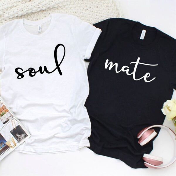 Valentine T-Shirt, Matching Outfits Set, Soul Mate Inspired Couples Matching Set Ideal Valentine Gift For Lovebirds