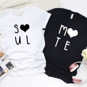 Valentine T-Shirt, Matching Outfits Set, Soul Mate…