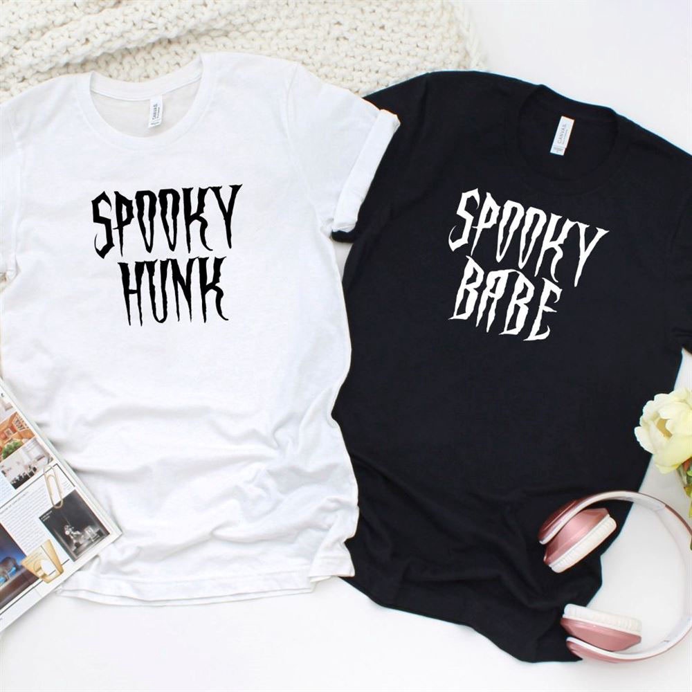 Valentine T-Shirt, Matching Outfits Set, Spooky Babe & Hunk Halloween Matching Outfits Set, His & Hers, Couples Holiday Wear