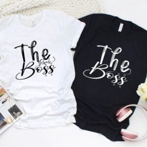 Valentine T-Shirt, Matching Outfits Set, The Boss…