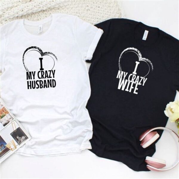 Valentine T-Shirt, Matching Outfits Set, Valentine Surprise Crazy Wifehusband Love, Hilarious Matching Outfits, Size For Men