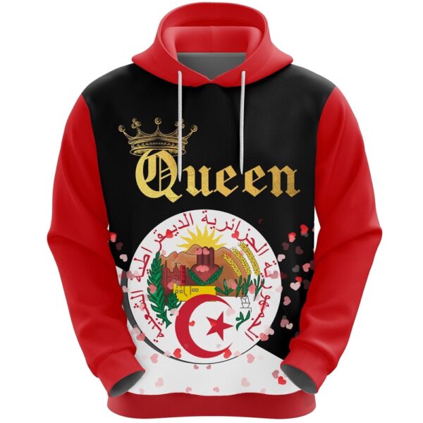 Valentines Day Hoodie, Algeria Queen Valentine Hoodie