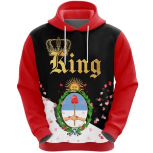 Valentines Day Hoodie, Argentina King Valentine Hoodie…