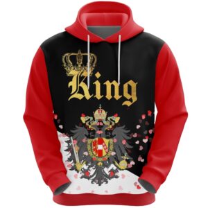 Valentines Day Hoodie, Austrian Empire King Valentine…