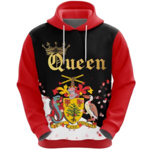 Valentines Day Hoodie, Barbados Queen Valentine Hoodie