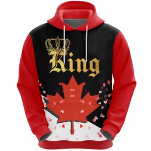 Valentines Day Hoodie, Canada King Valentine Hoodie