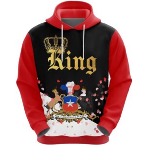 Valentines Day Hoodie, Chile King Valentine 3D…