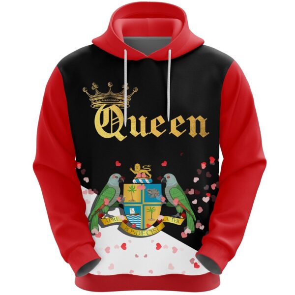 Valentines Day Hoodie, Dominica Queen Valentine Hoodie