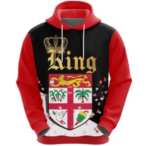 Valentines Day Hoodie, Fiji King Valentine Hoodie