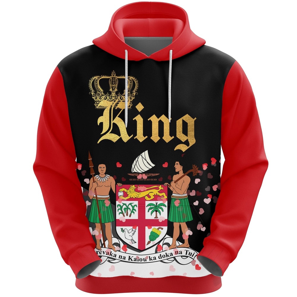 Valentines Day Hoodie, Fiji King Valentine Hoodie All Over Print