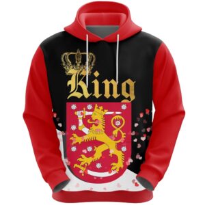 Valentines Day Hoodie, Finland King Valentine Hoodie