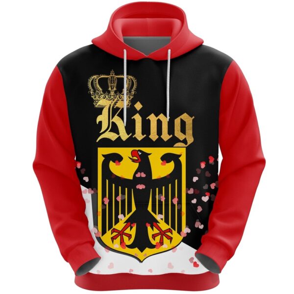 Valentines Day Hoodie, Germany King Valentine Hoodie