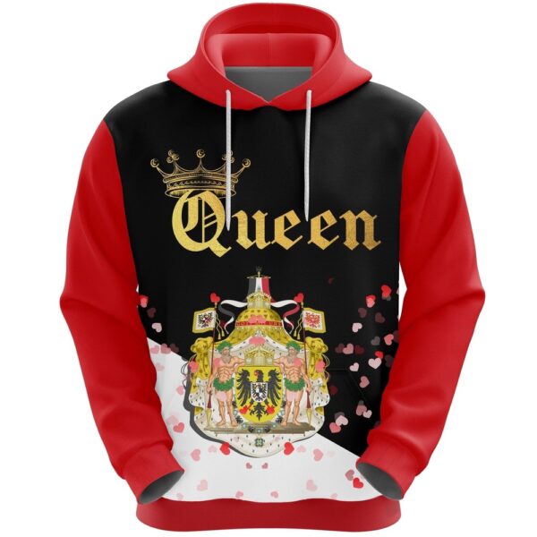 Valentines Day Hoodie, Germany Queen Valentine Hoodie