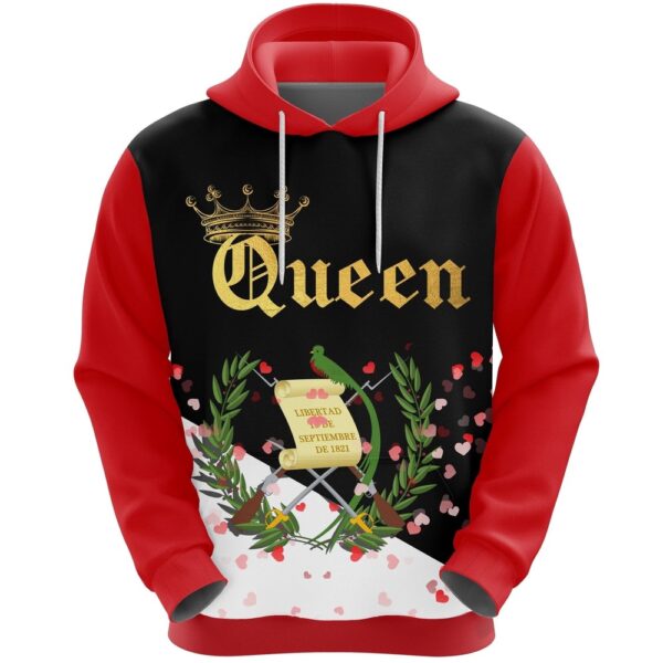 Valentines Day Hoodie, Guatemala Queen Valentine Hoodie