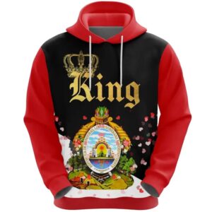 Valentines Day Hoodie, Honduras King Valentine 3D…