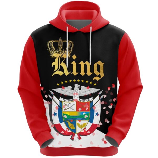 Valentines Day Hoodie, Panama King Valentine 3D Hoodie