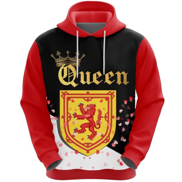 Valentines Day Hoodie, Scotland Queen Valentine Hoodie