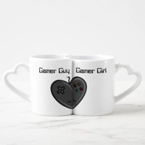 Vanlentine Heart Shaped Mug Set, Gamer Girl…