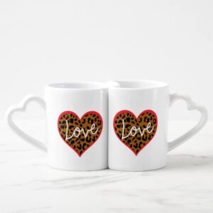 Vanlentine Heart Shaped Mug Set, Lovers Coffee…