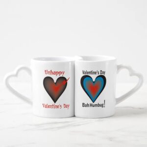 Vanlentine Heart Shaped Mug Set, Valentines Day…