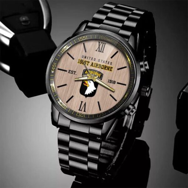 101st Airborne Division Watch, Military Veteran Watch, Dad Gifts, Military Watches For Men