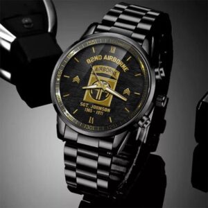 82nd Airborne Watch Custom Name Rank And Year Watch Military Veteran Watch Dad Gifts Military Style Watches 2 pan2uq.jpg