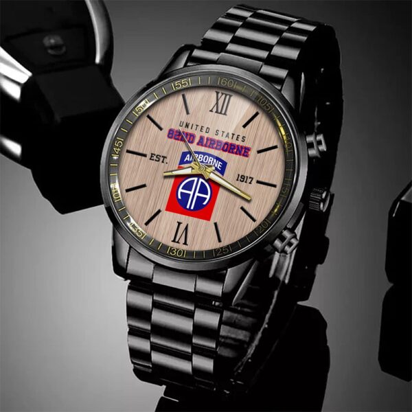 82nd Airborne Watch, Military Veteran Watch, Dad Gifts, Military Watches For Men