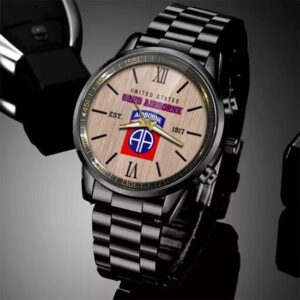 82nd Airborne Watch Military Veteran Watch Dad Gifts Military Watches For Men 2 bidszv.jpg