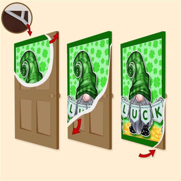 America Forever Irish Gnome Luck Door Cover, St Patrick’s Day Door Cover, St Patrick’s Day Door Decor
