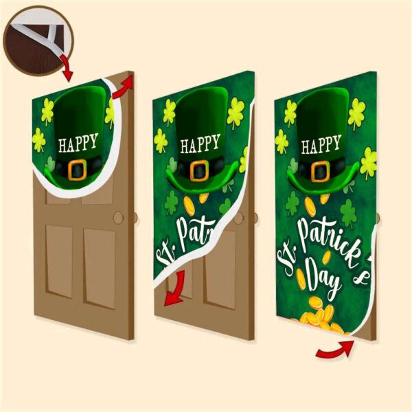 America Forever Irish Lucky Day Door Cover, St Patrick’s Day Door Cover, St Patrick’s Day Door Decor