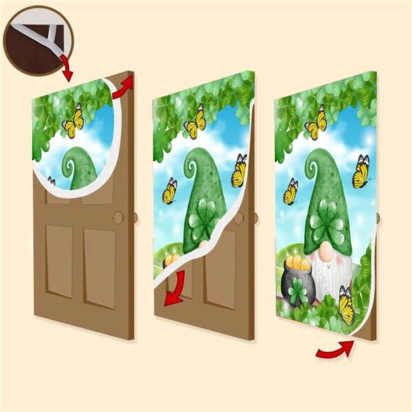 America Forever St Patty Gnome Door Cover, St Patrick’s Day Door Cover, St Patrick’s Day Door Decor