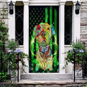 American Pit Bull Terrier Door Cover St Patrick s Day Door Cover St Patrick s Day Door Decor 2 u9sur1.jpg