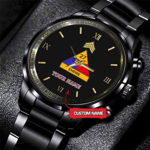 Army Watch Army 27Th Armored Division Custom Black Fashion Watch Proudly Served Gift Military Watches Us Army Watch x2d1g8.jpg