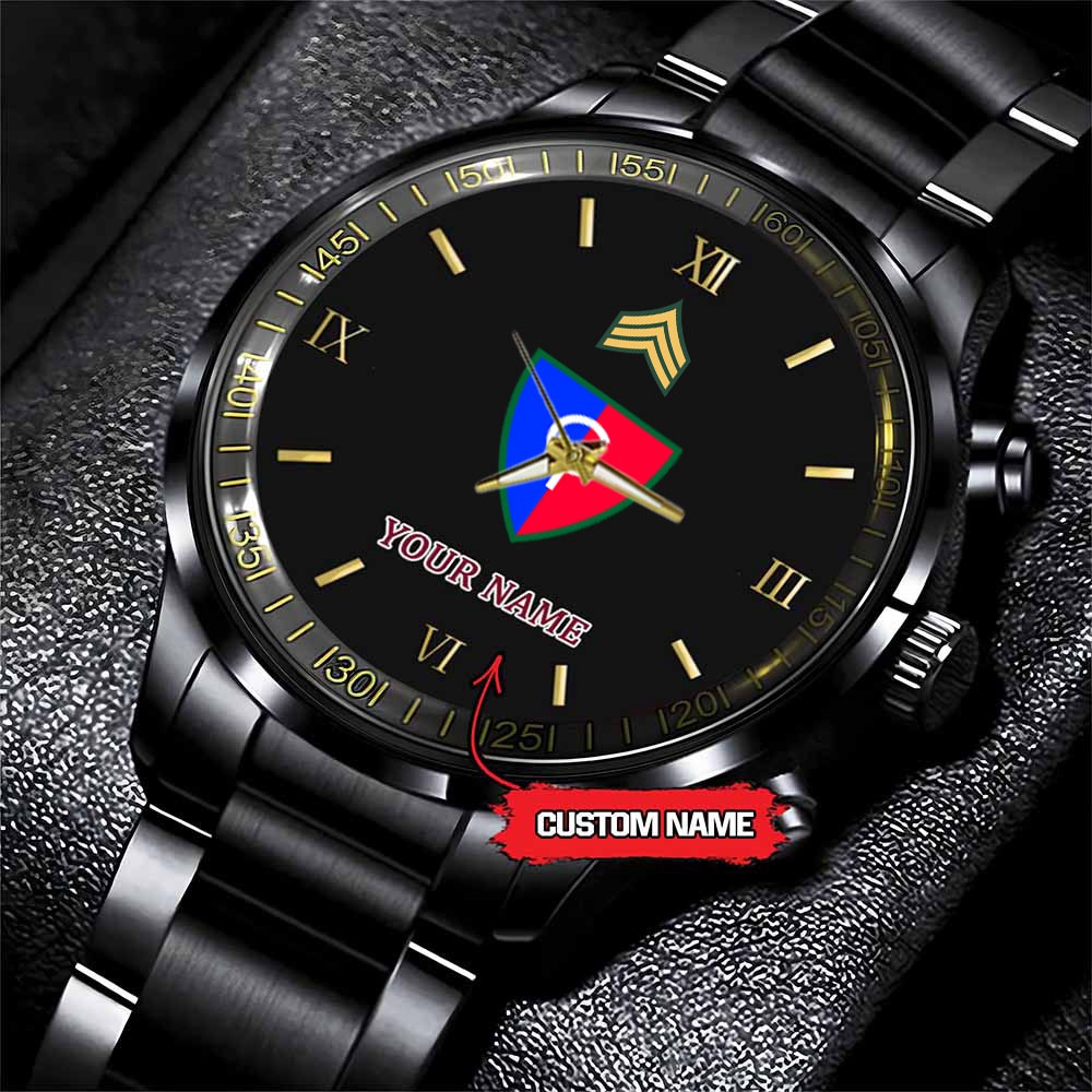 Army Watch, Army 38Th Infantry Division Custom Black Fashion Watch Proudly Served Gift, Military Watches, Us Army Watch Army Watch, Army 38Th Infantry Division Custom Black Fashion Watch Proudly Served Gift, Military Watches, Us Army Watch