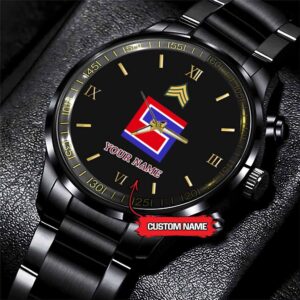 Army Watch Army 69Th Infantry Division Custom Black Fashion Watch Proudly Served Gift Military Watches Us Army Watch qjotud.jpg