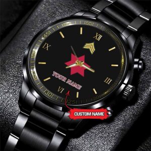 Army Watch Army 6Th Infantry Division Custom Black Fashion Watch Proudly Served Gift Military Watches Us Army Watch ymwymi.jpg