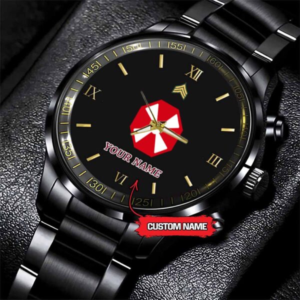 Army Watch, Army 8Th United States Army Custom Black Fashion Watch Proudly Served Gift, Military Watches, Us Army Watch