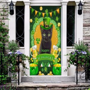 Black Cats Door Cover, St Patrick’s Day…