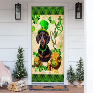 Black Dachshund Door Cover St Patrick s Day Door Cover St Patrick s Day Door Decor 1 ztj4tq.jpg
