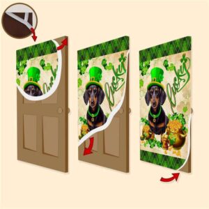 Black Dachshund Door Cover St Patrick s Day Door Cover St Patrick s Day Door Decor 3 ssygky.jpg