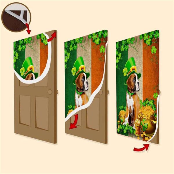 Boxer Irish Door Cover, St Patrick’s Day Door Cover, St Patrick’s Day Door Decor