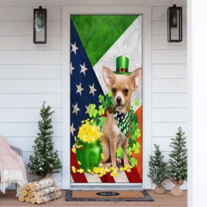 Chihuahua Door Cover, St Patrick’s Day Door…