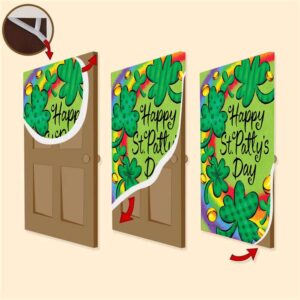 Clovers and Rainbow Door Cover St Patrick s Day Door Cover St Patrick s Day Door Decor 3 xyeqvi.jpg