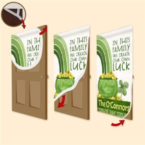 Create Our Own Luck Shamrock Personalized Door Cover St Patrick s Day Door Cover St Patrick s Day Door Decor 3 tmzu4h.jpg