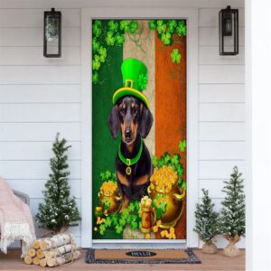 Dachshund Irish Door Cover, St Patrick’s Day…