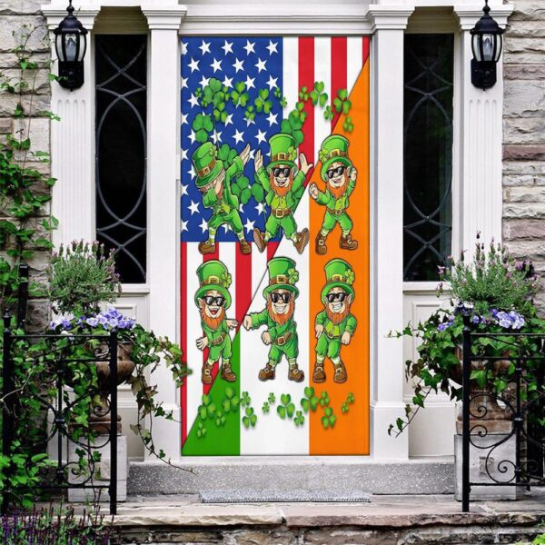 Dancing Leprechauns St Patrick’s Day Door Cover, St Patrick’s Day Door Cover, St Patrick’s Day Door Decor