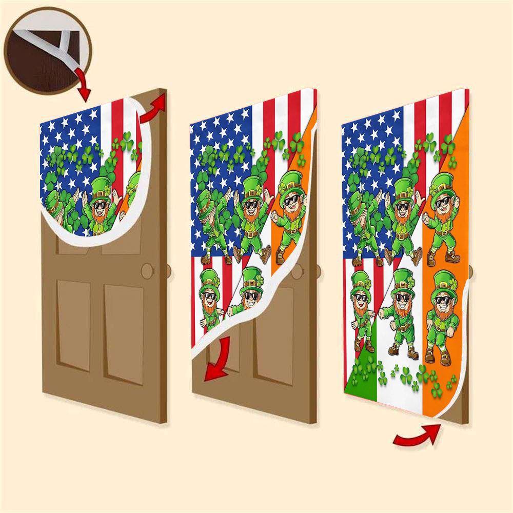 Dancing Leprechauns St Patrick’s Day Door Cover, St Patrick’s Day Door Cover, St Patrick’s Day Door Decor
