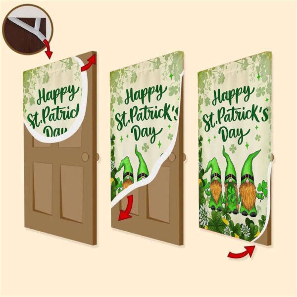 Gnome St Patrick’s Day Door Cover, St Patrick’s Day Door Cover, St Patrick’s Day Door Decor