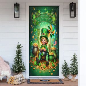 Gold Coins And Leprechaun Door Cover, St…