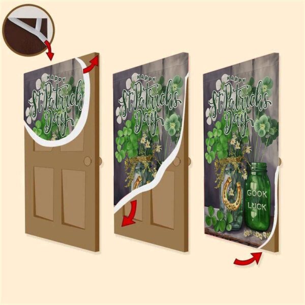 Good Luck Blessed Door Cover, Gift For Horse Lovers, St Patrick’s Day Door Cover, St Patrick’s Day Door Decor
